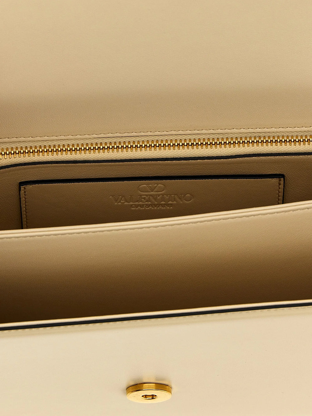 Valentino Garavani White Calfskin Shoulder Bag