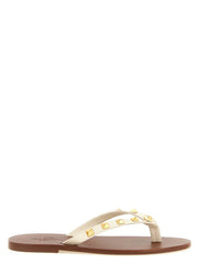 Valentino Garavani White Calfskin Slides