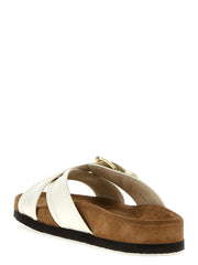 Valentino Garavani White Calfskin Slides - EU39.5/US9.5