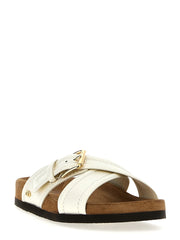 Valentino Garavani White Calfskin Slides - EU39.5/US9.5