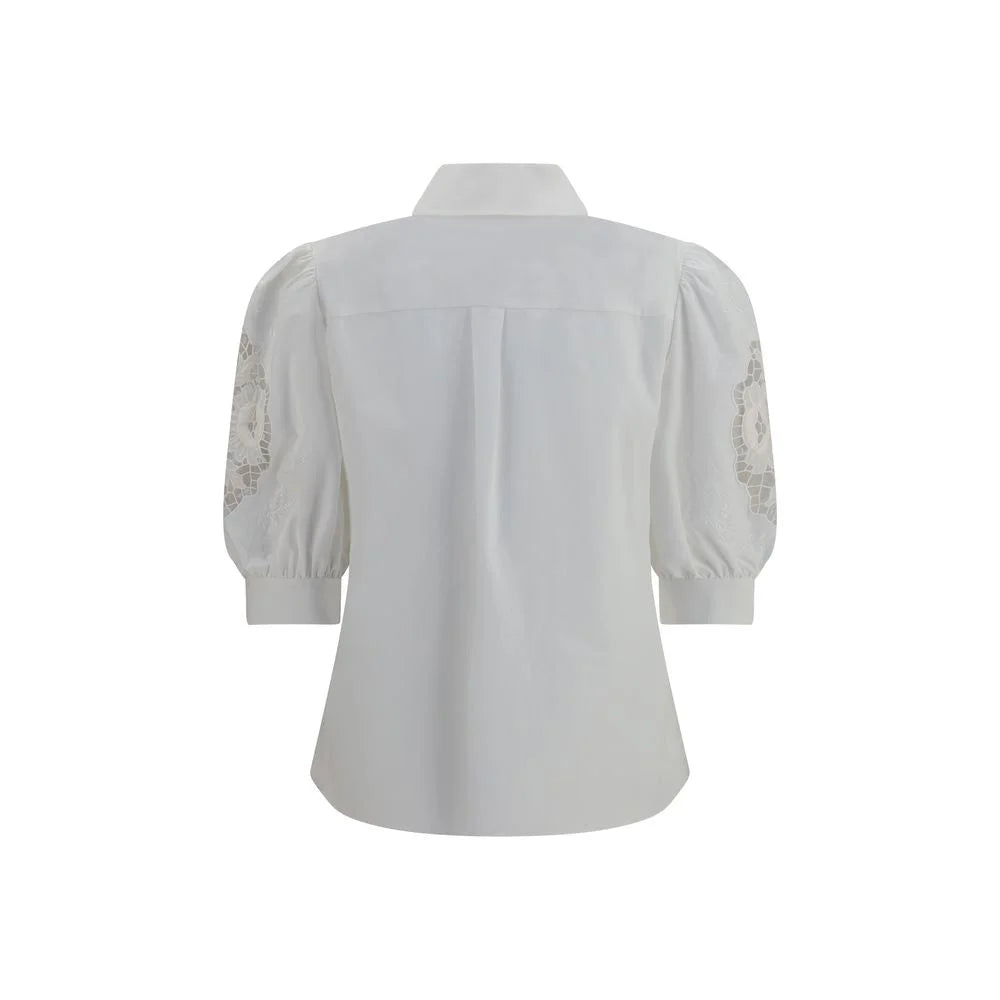 Valentino Garavani White Cotton Blouse