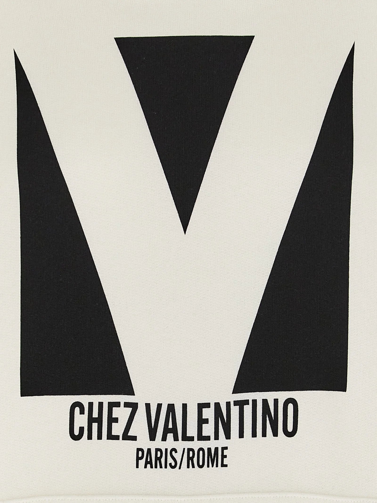 Valentino Garavani White Cotton Sweatshirt