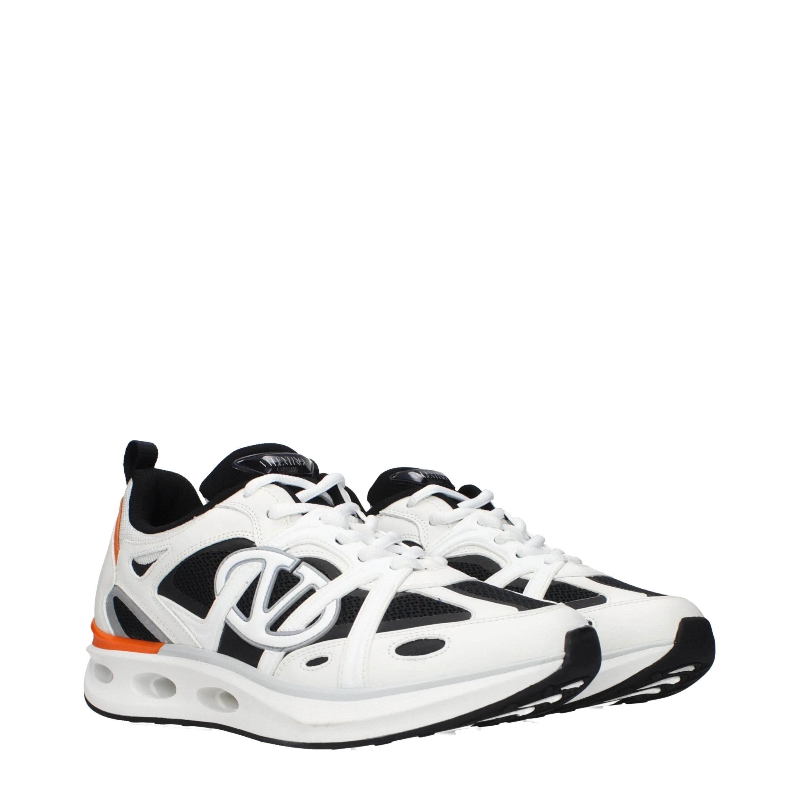 Valentino Garavani Baskets de sport en tissu blanc