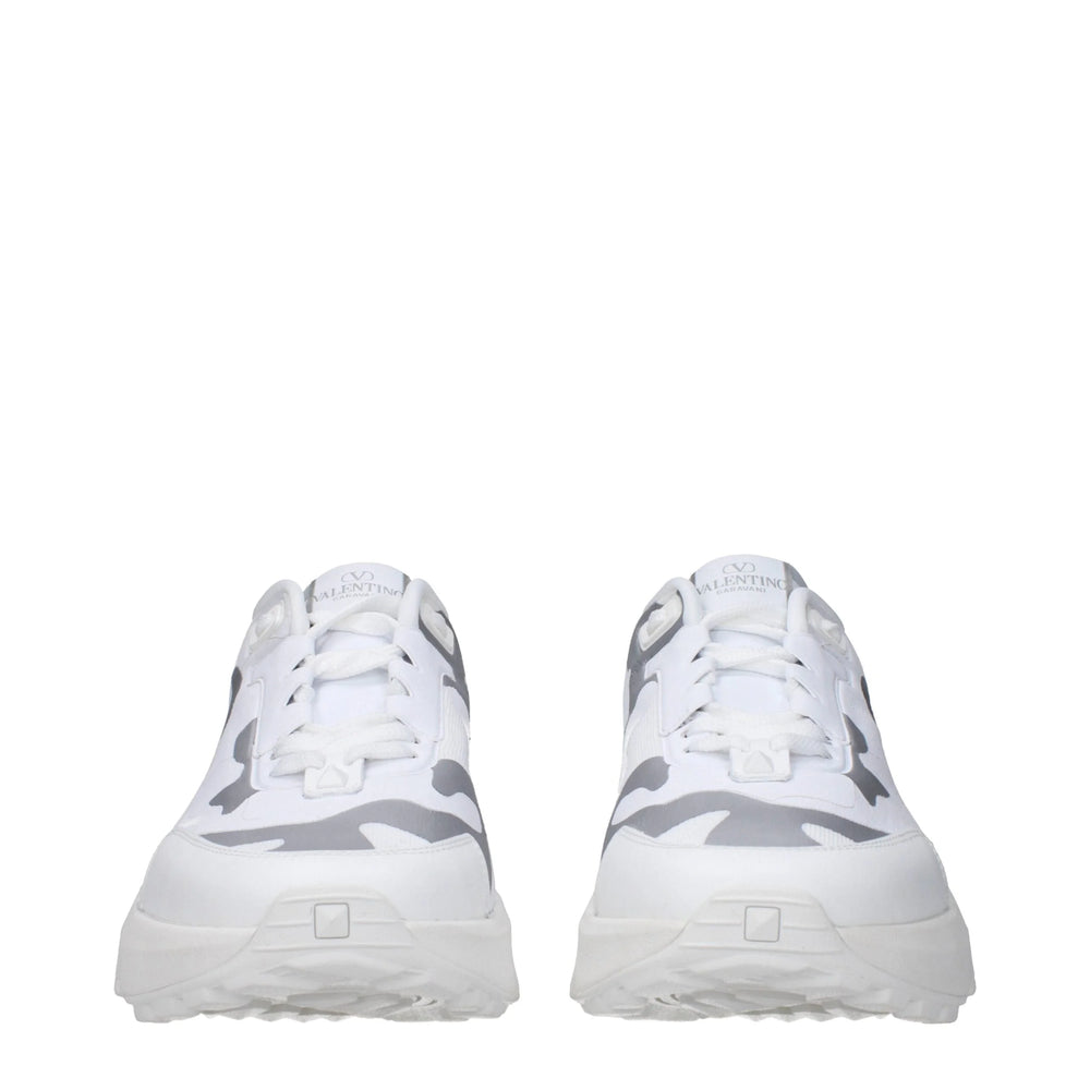 Valentino Garavani White Fabric Athletic Sneakers - EU44/US11