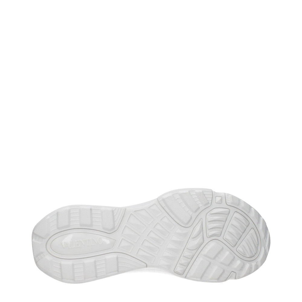 Valentino Garavani White Fabric Athletic Sneakers - EU44/US11