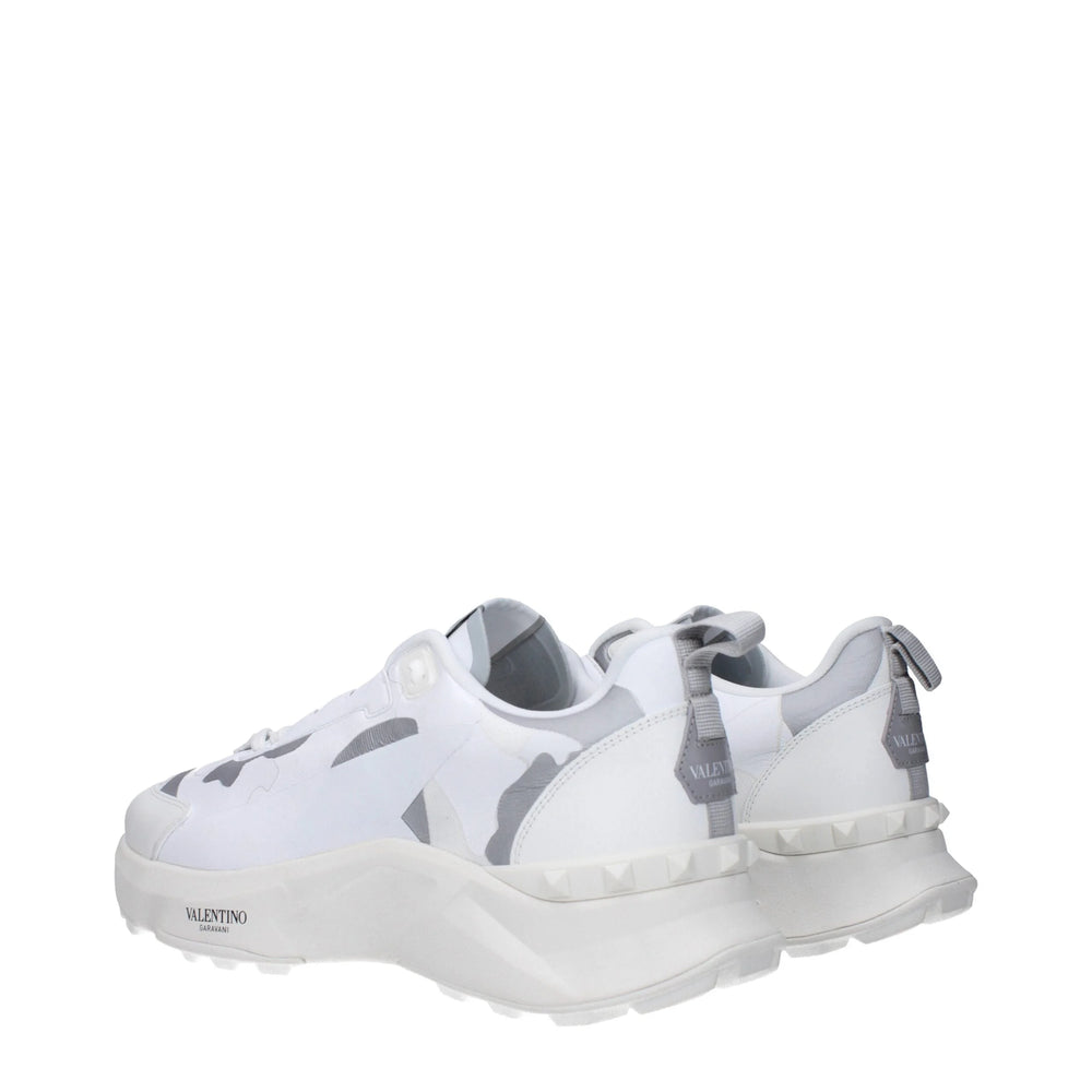 Valentino Garavani White Fabric Athletic Sneakers - EU44/US11