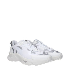 Valentino Garavani White Fabric Athletic Sneakers - EU44/US11