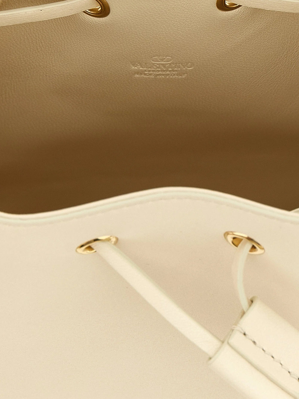 Valentino Garavani White Lamb Leather Crossbody Bag