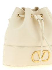 Valentino Garavani White Lamb Leather Crossbody Bag