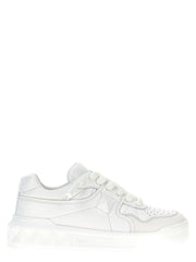Valentino Garavani White Lamb Leather Low Top Sneakers - EU46/US13