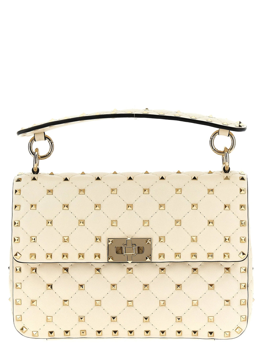 Valentino Garavani White Lamb Leather Shoulder Bag
