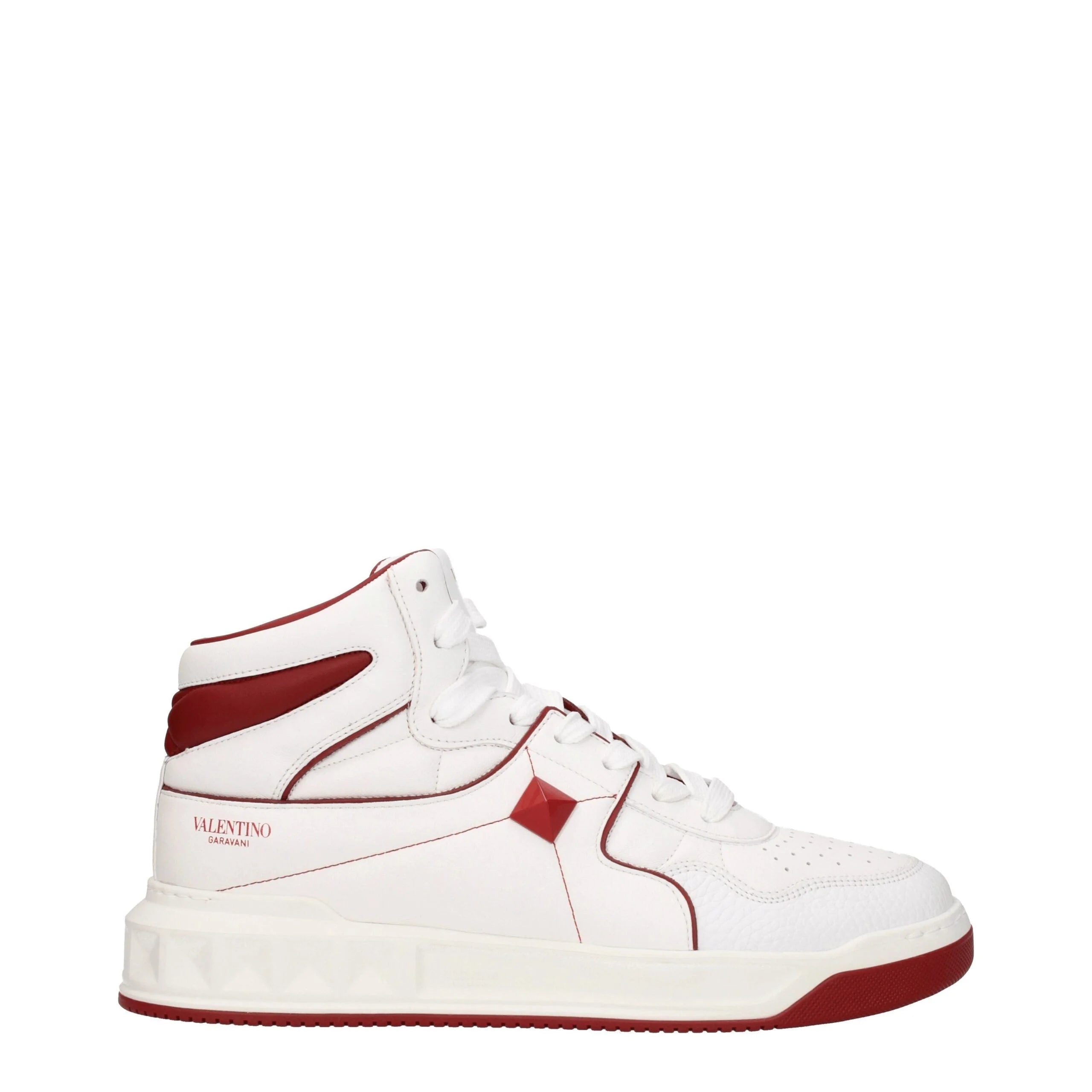 Valentino Garavani White Leather High Tops
