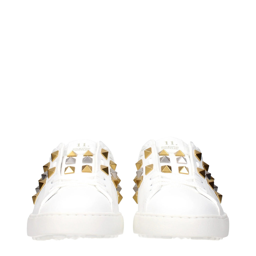 Valentino Garavani White Leather Low Top Sneakers