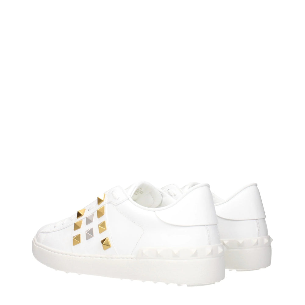 Valentino Garavani White Leather Low Top Sneakers
