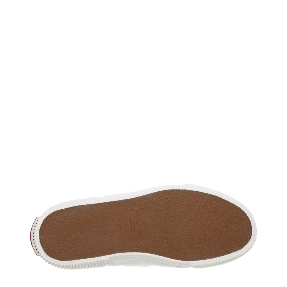 Valentino Garavani White Leather Slip-On Loafers - Flats