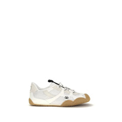 Valentino Garavani White Polyamide Athletic Sneakers