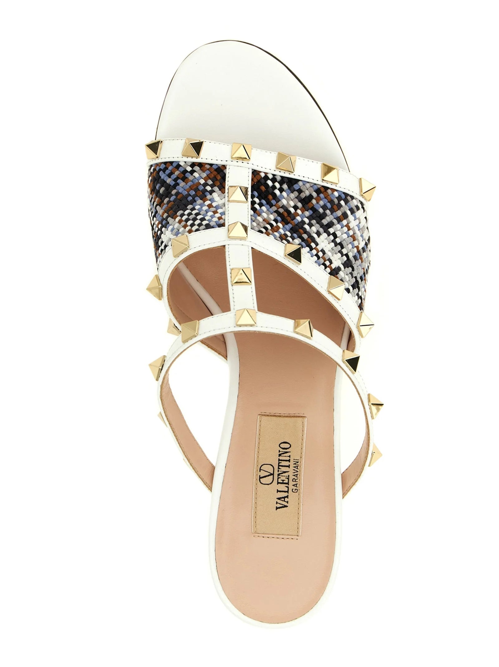 Valentino Garavani White Polyester Platform Sandals - EU41/US11