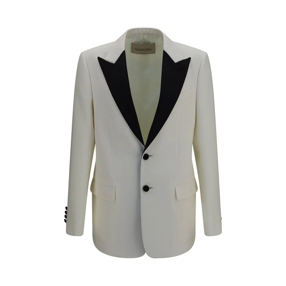 Valentino Garavani White Wool Oves Aries Blazer