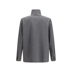 Valentino Gray Polyester Coat