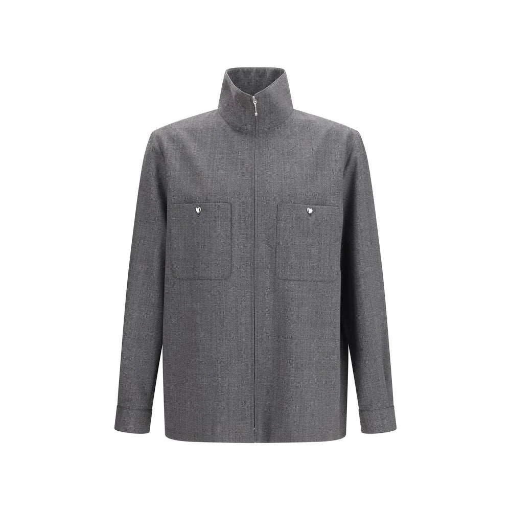 Valentino Gray Polyester Coat