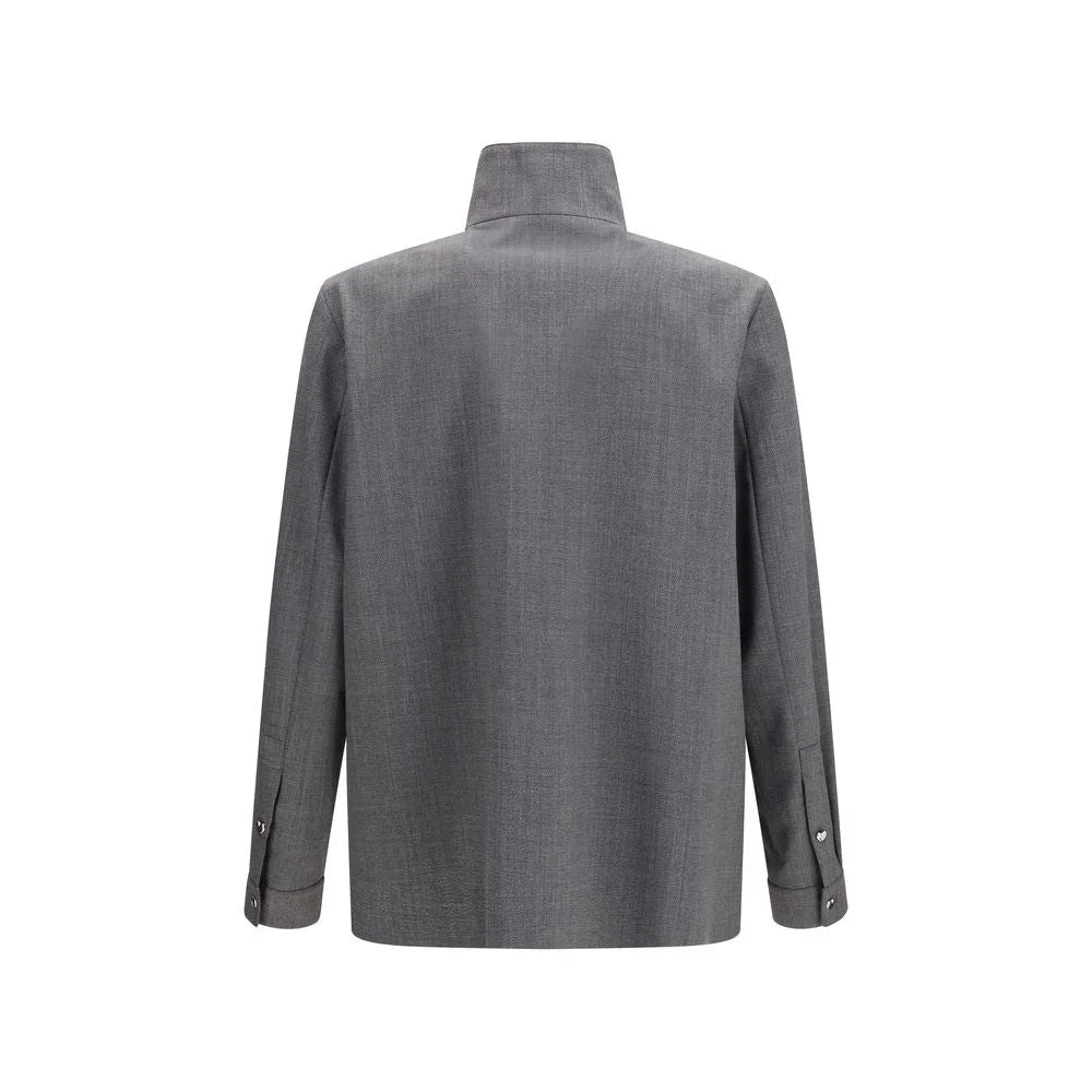 Abrigo Valentino gris de poliéster - IT48 | M