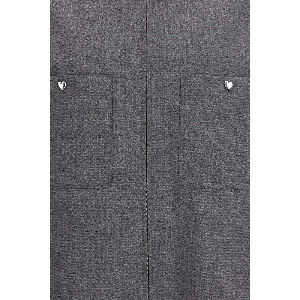 Abrigo Valentino gris de poliéster - IT48 | M