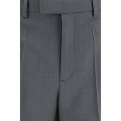 Valentino Gray Wool Oves Aries Dress Pants