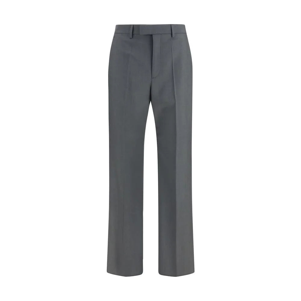 Valentino Gray Wool Oves Aries Dress Pants