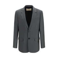 Valentino Gray Wool Oves Aries Jacket