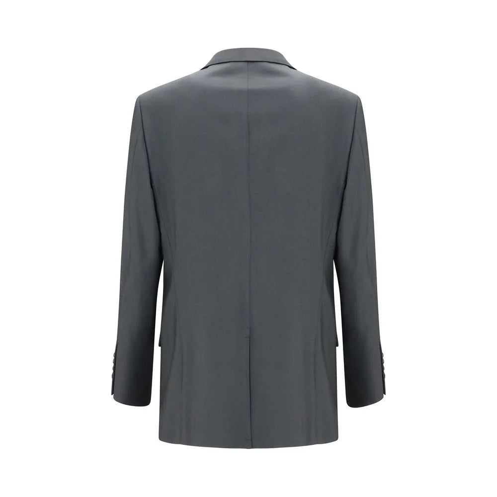 Valentino Gray Wool Oves Aries Jacket