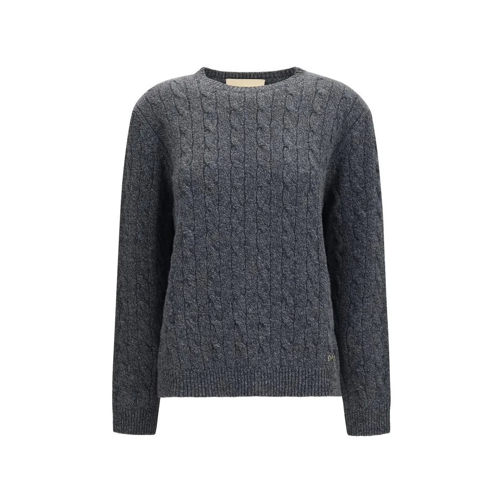 Valentino Gray Wool Oves Aries Sweatshirt - M