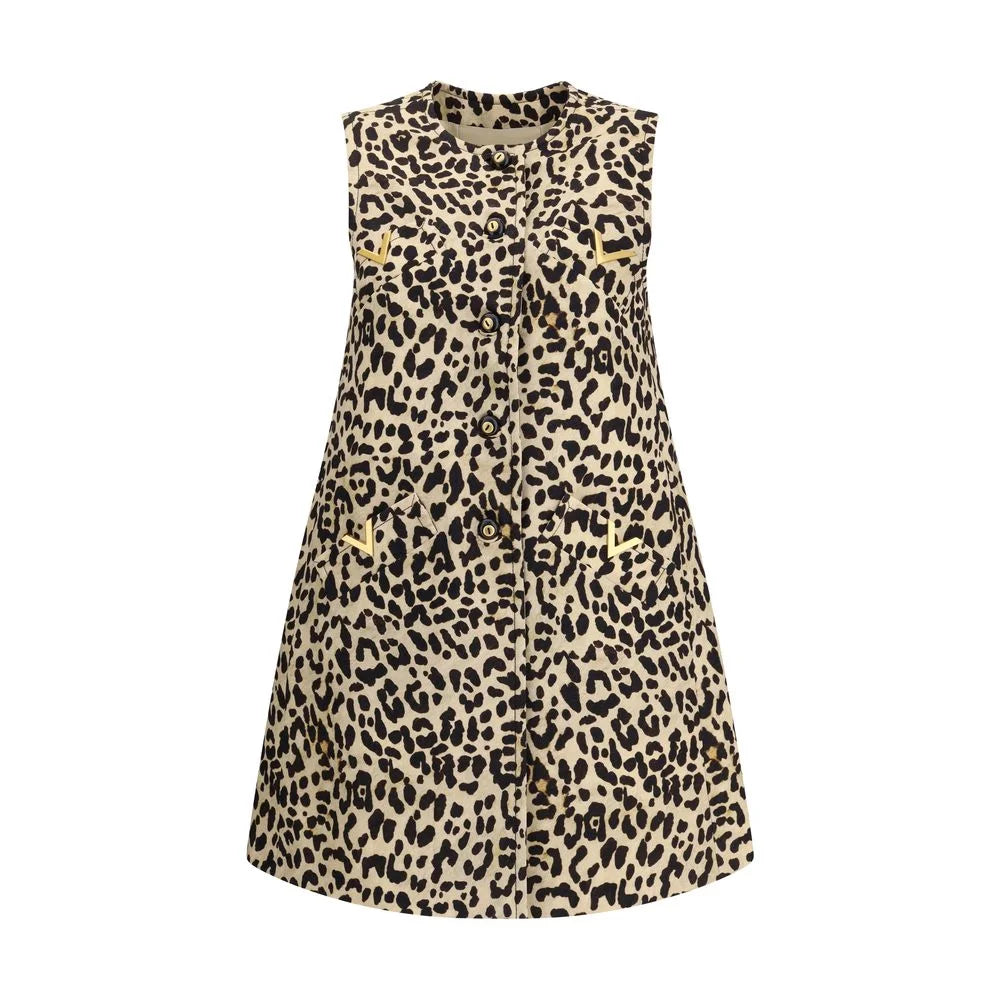 Valentino Leopard-print long Vest - IT40 | M