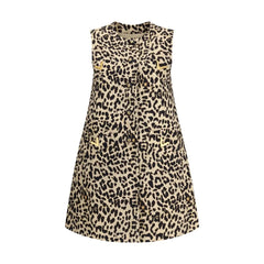 Valentino Leopard-print long Vest - IT40 | M