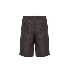 Valentino Logo Silk Shorts - Short Trousers