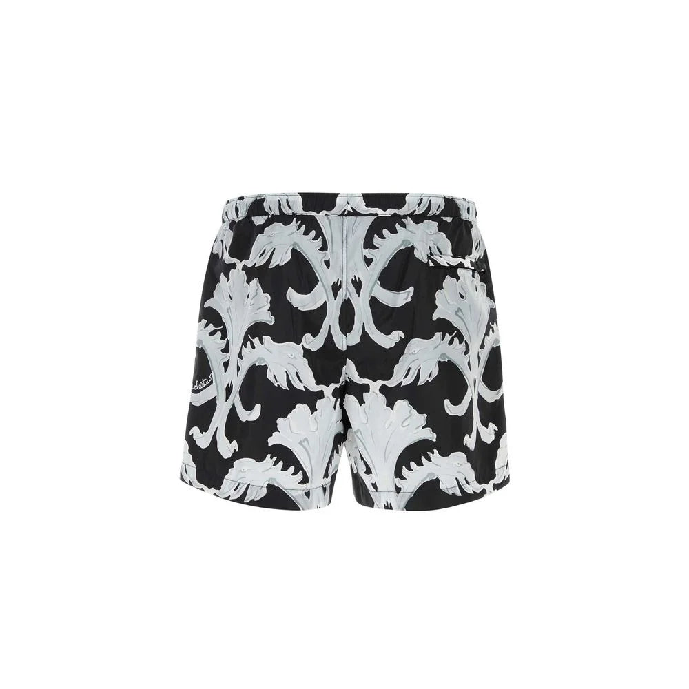 Valentino Metamorphos Wall-Print Swim Shorts - Swim Boxers
