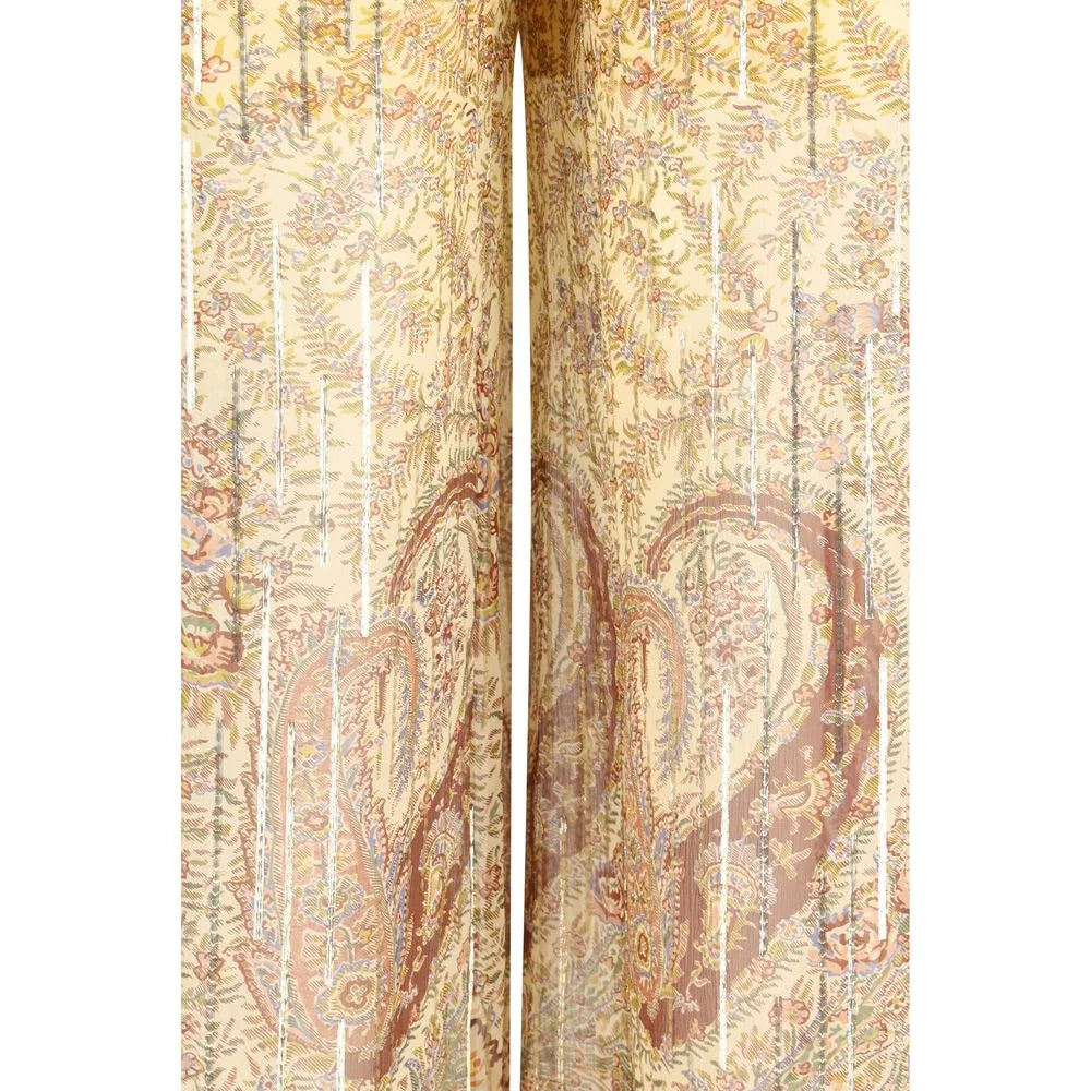 Valentino Multicolor Silk Casual Pants - IT46|XL