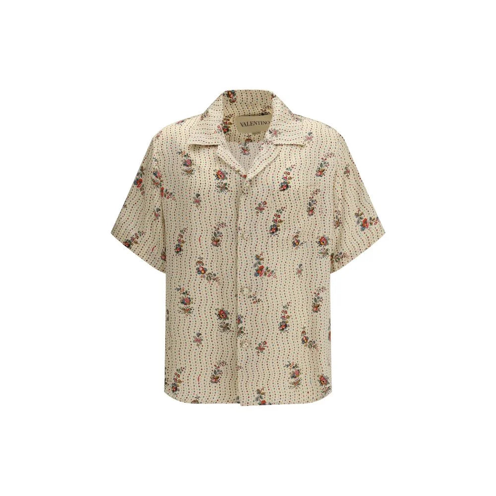 Valentino Multicolor Silk Pattern Shirt