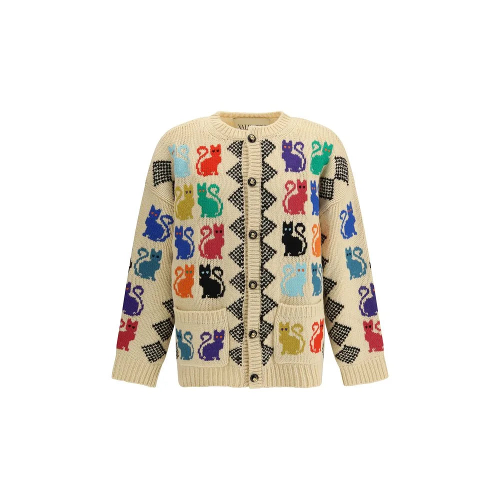Valentino Multicolor Wool Cardigan - M