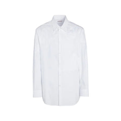 Valentino White Cotton Dress Shirt - 40