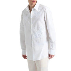 Valentino White Cotton Dress Shirt - 40