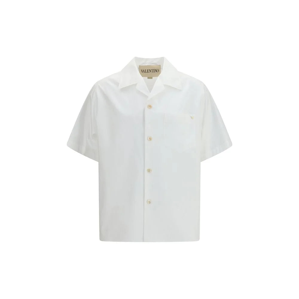 Valentino White Cotton Shirt - IT48 | M