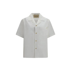Valentino White Cotton Shortsleeve Shirt