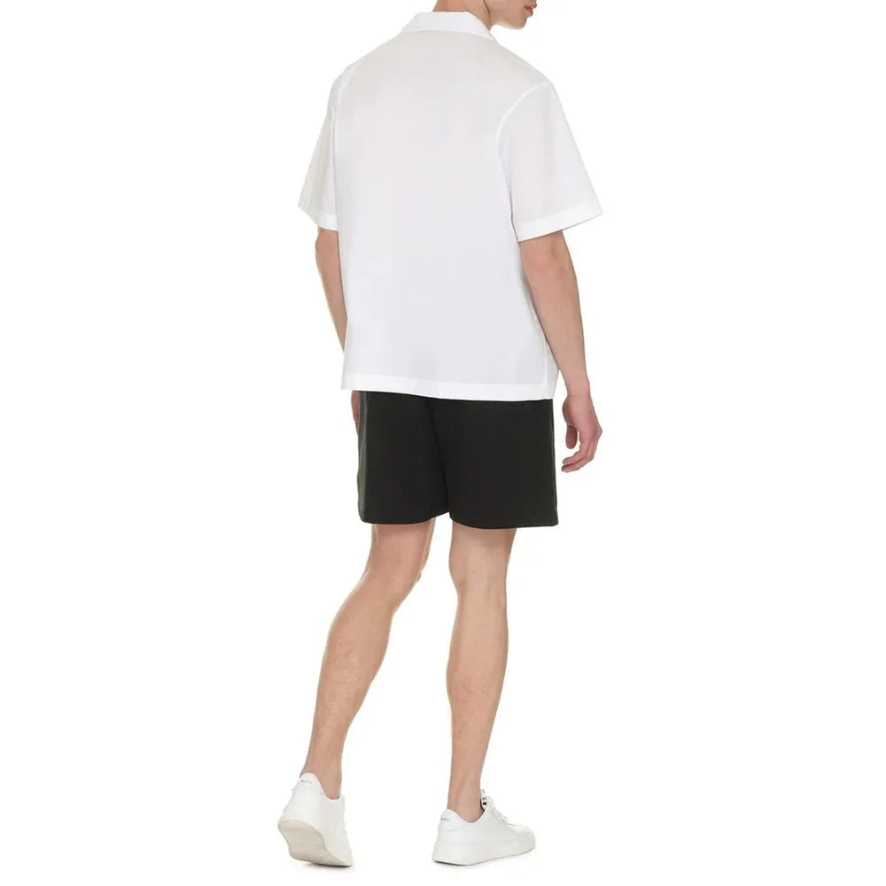 Valentino White Cotton Shortsleeve Shirt - IT50 | L