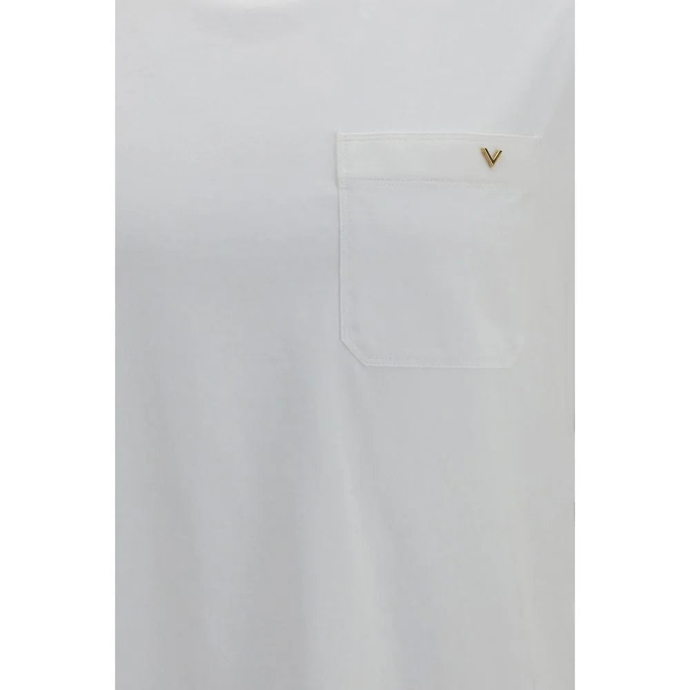 Valentino White Cotton T-Shirt