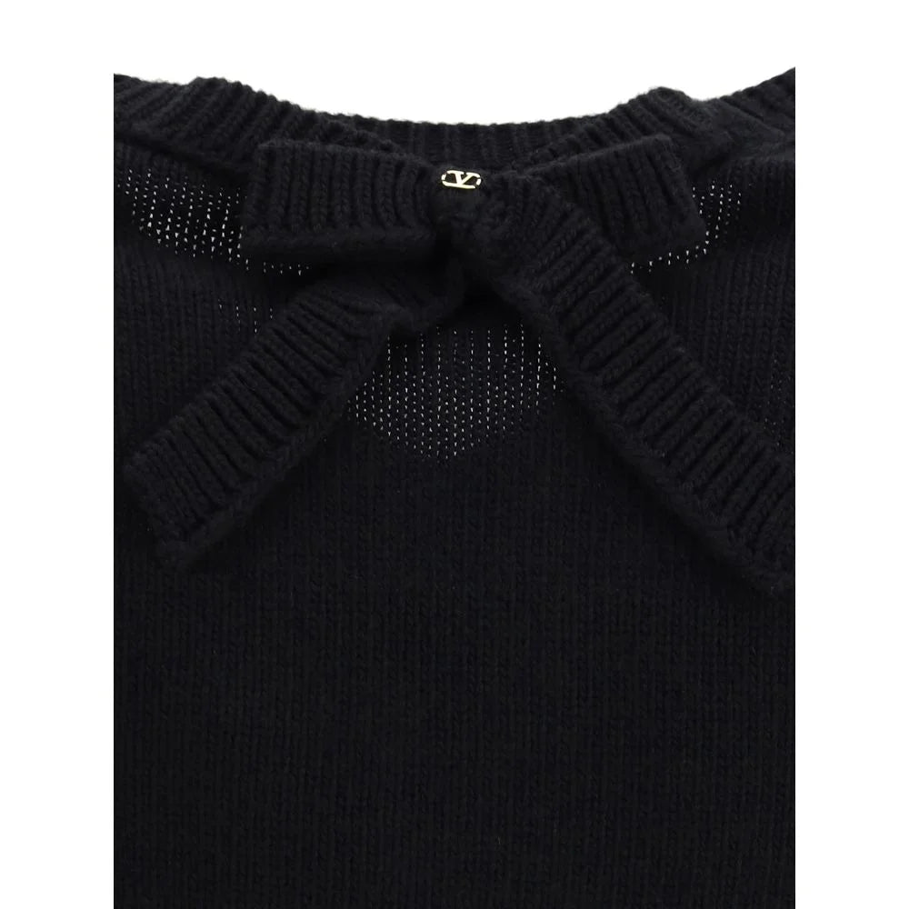 Valentino Wool Sweater with a bow at the back - Sweaters
