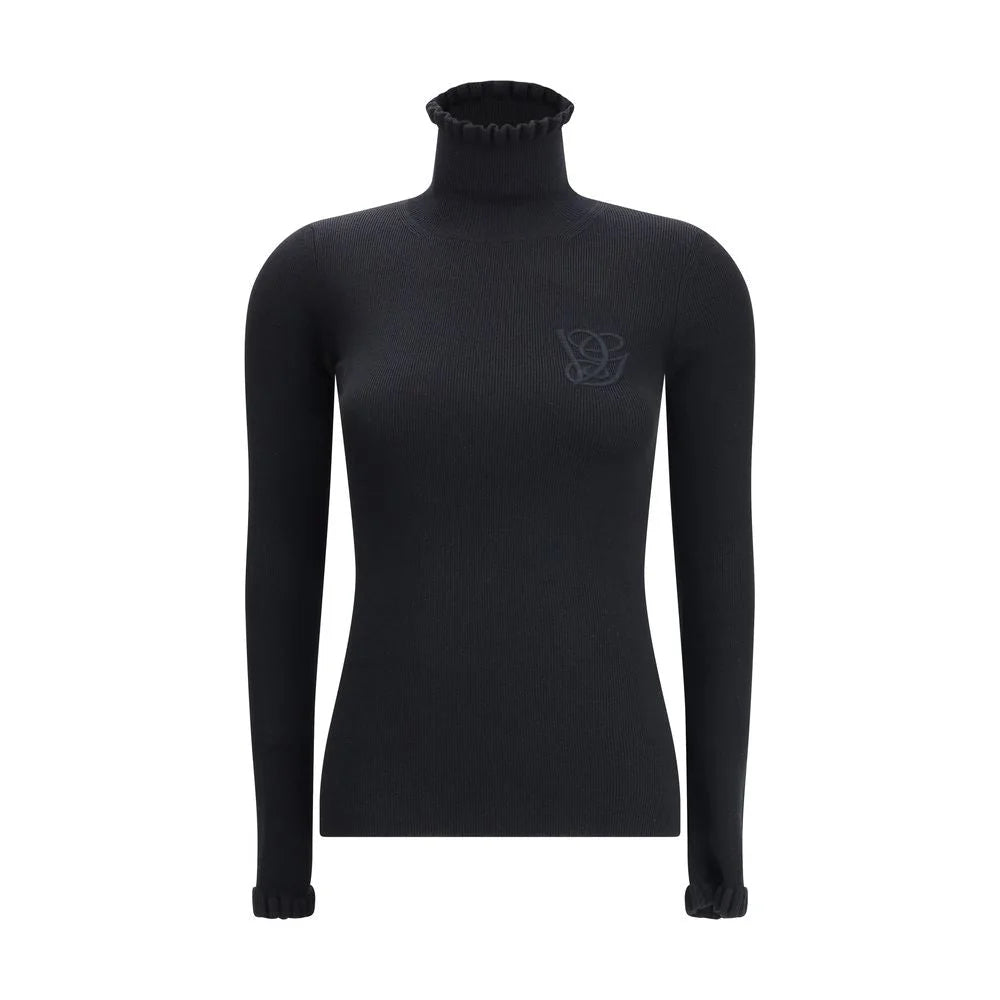 Valentino Wool Sweater with ruffled collar - L