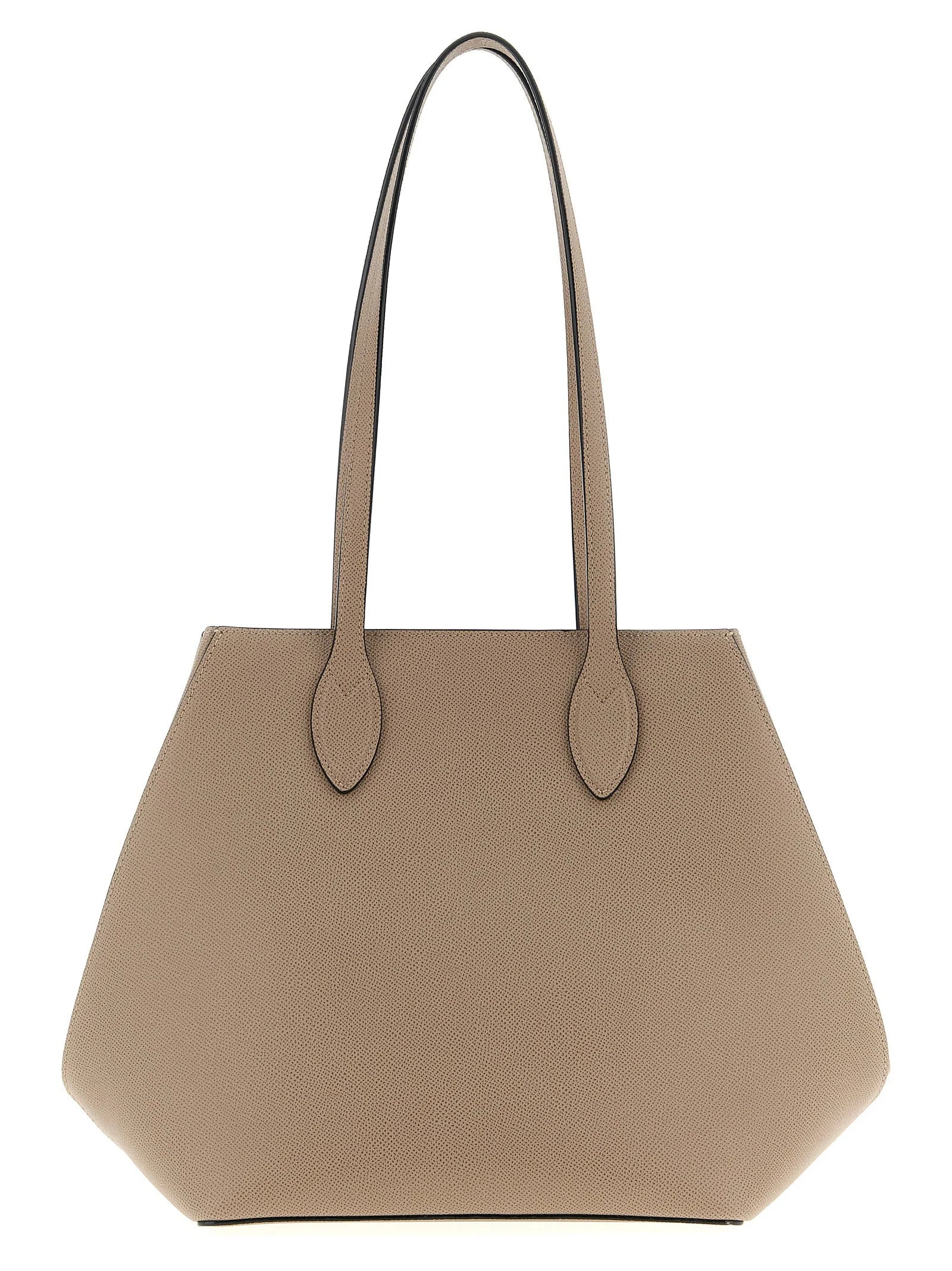 Valextra Beige Calfskin Tote Bag