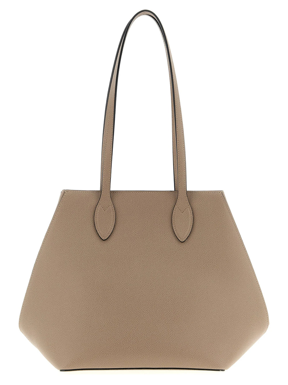 Valextra Beige Calfskin Tote Bag