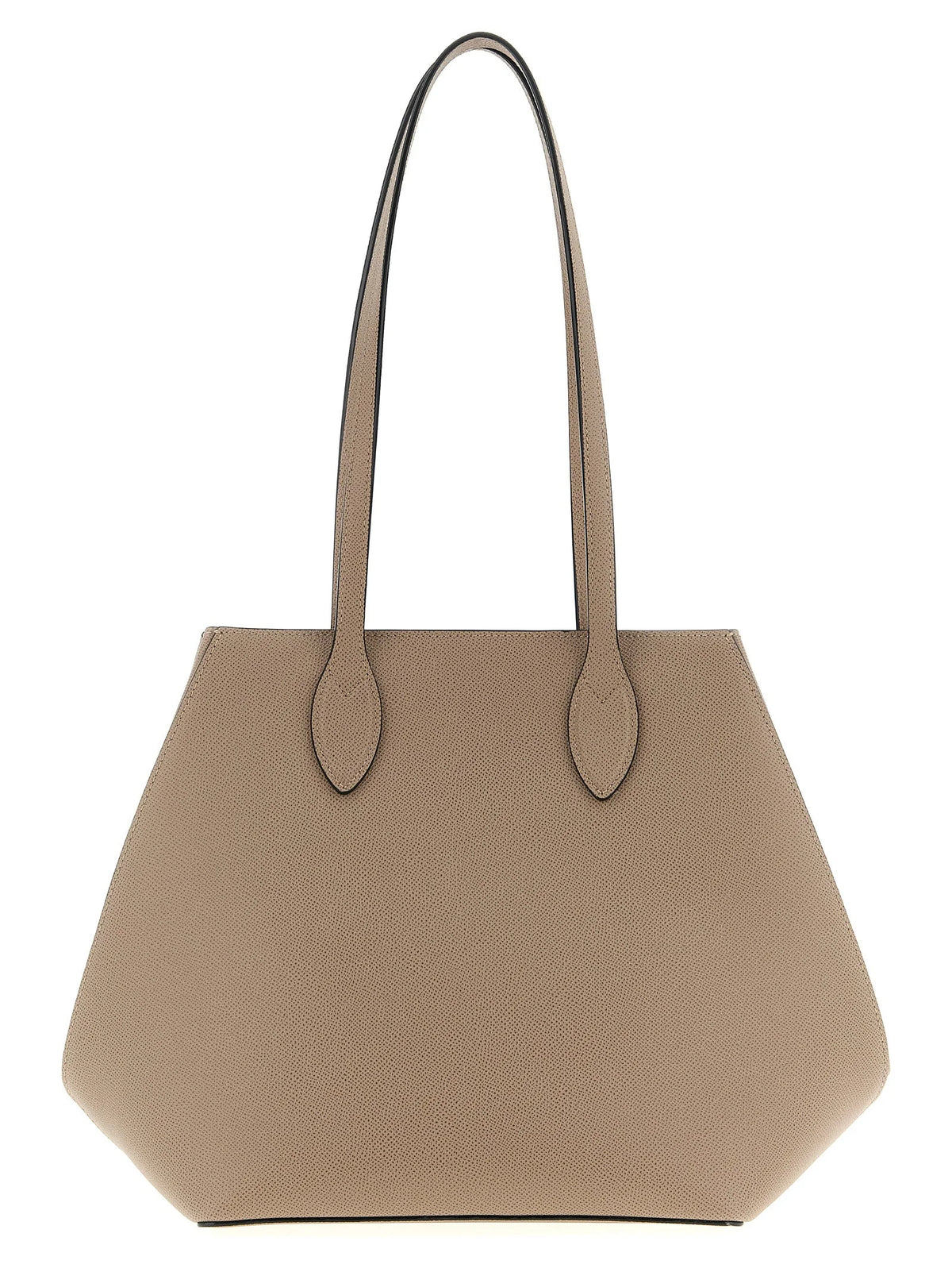 Valextra Beige Calfskin Tote Bag
