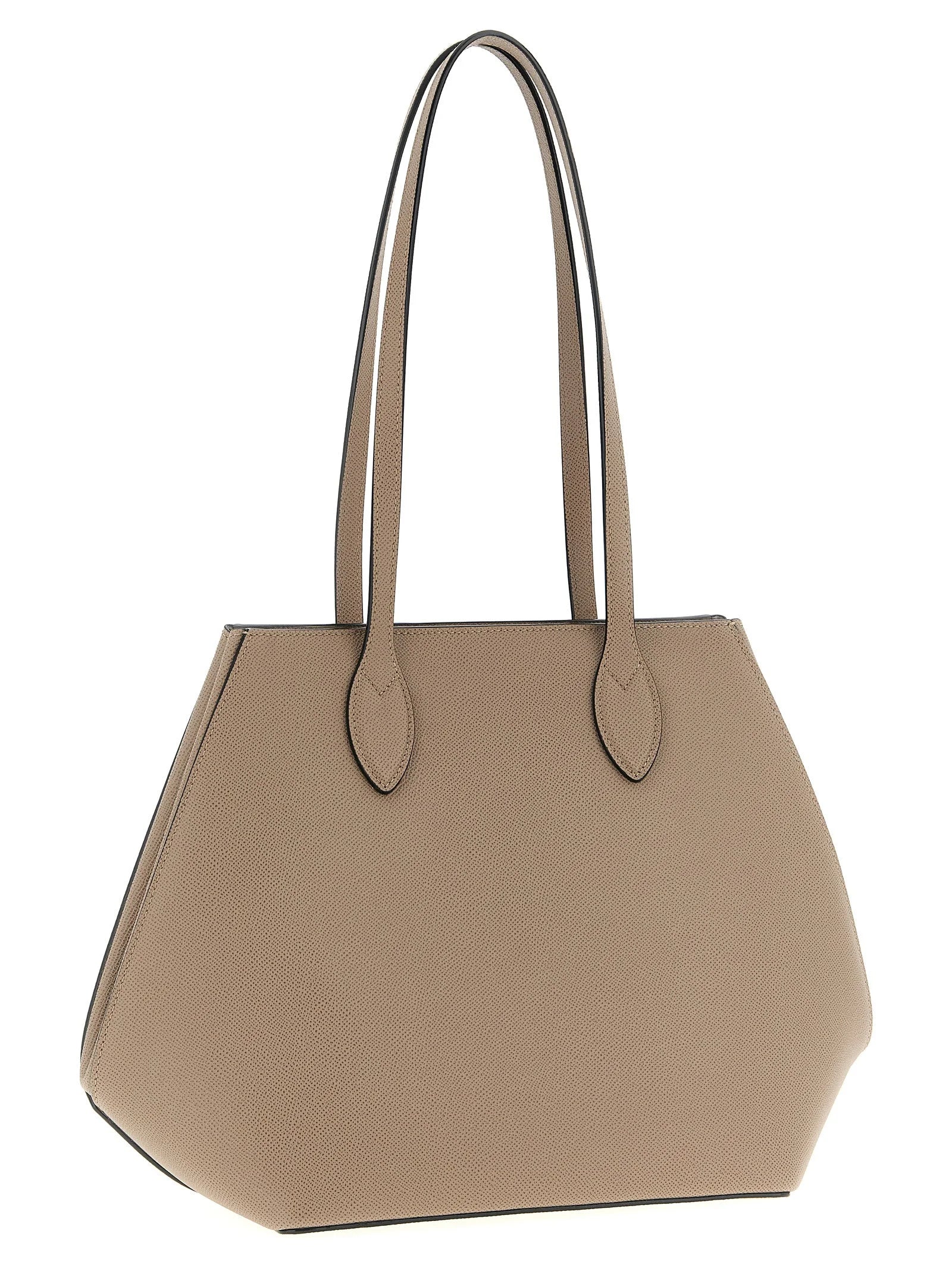 Valextra Beige Calfskin Tote Bag